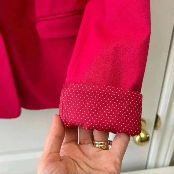 Ricki’s Blazer Single Breasted Ponte Knit Bright Pink  Size XS - Picture 5 of 15